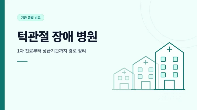 턱관절 장애 병원 대표 이미지
